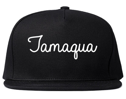 Tamaqua Pennsylvania PA Script Mens Snapback Hat Black