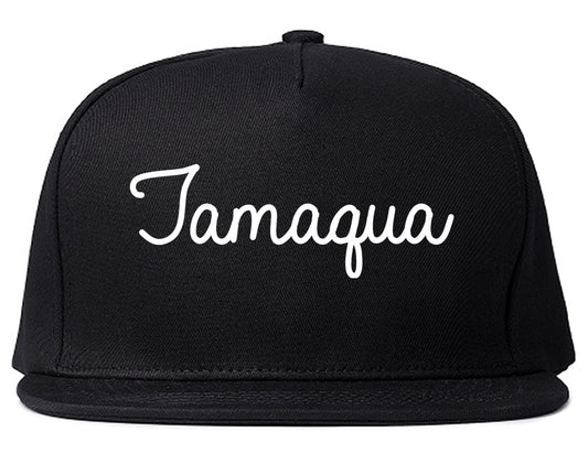 Tamaqua Pennsylvania PA Script Mens Snapback Hat Black