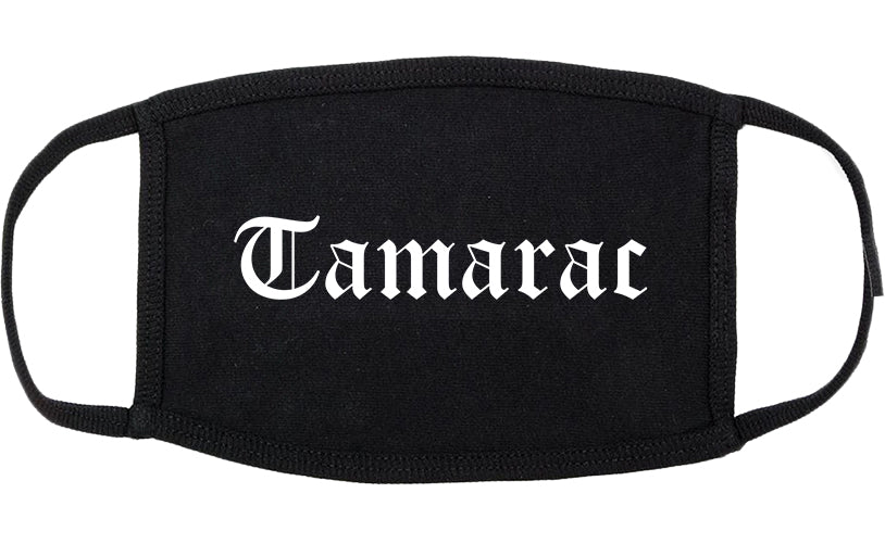 Tamarac Florida FL Old English Cotton Face Mask Black