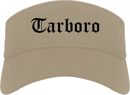 Tarboro North Carolina NC Old English Mens Visor Cap Hat Khaki