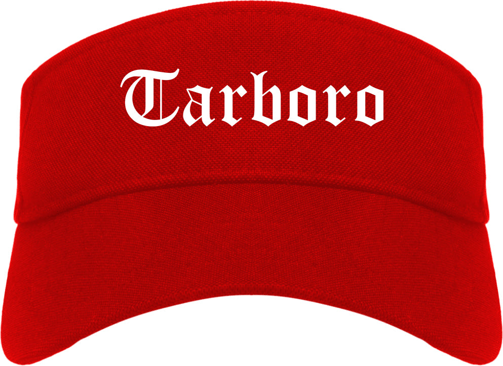Tarboro North Carolina NC Old English Mens Visor Cap Hat Red