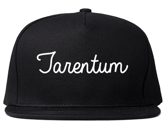 Tarentum Pennsylvania PA Script Mens Snapback Hat Black