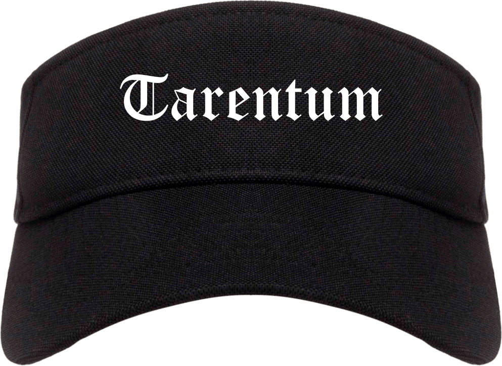 Tarentum Pennsylvania PA Old English Mens Visor Cap Hat Black