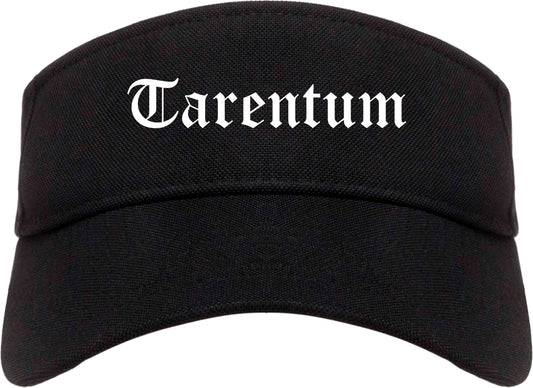 Tarentum Pennsylvania PA Old English Mens Visor Cap Hat Black
