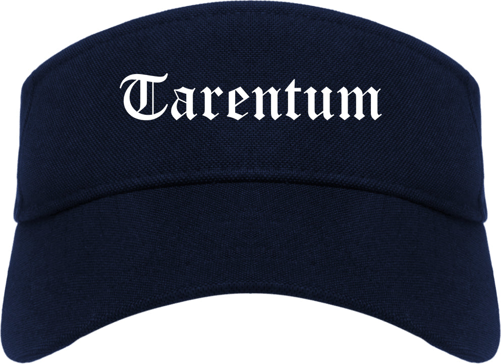 Tarentum Pennsylvania PA Old English Mens Visor Cap Hat Navy Blue