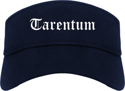 Tarentum Pennsylvania PA Old English Mens Visor Cap Hat Navy Blue