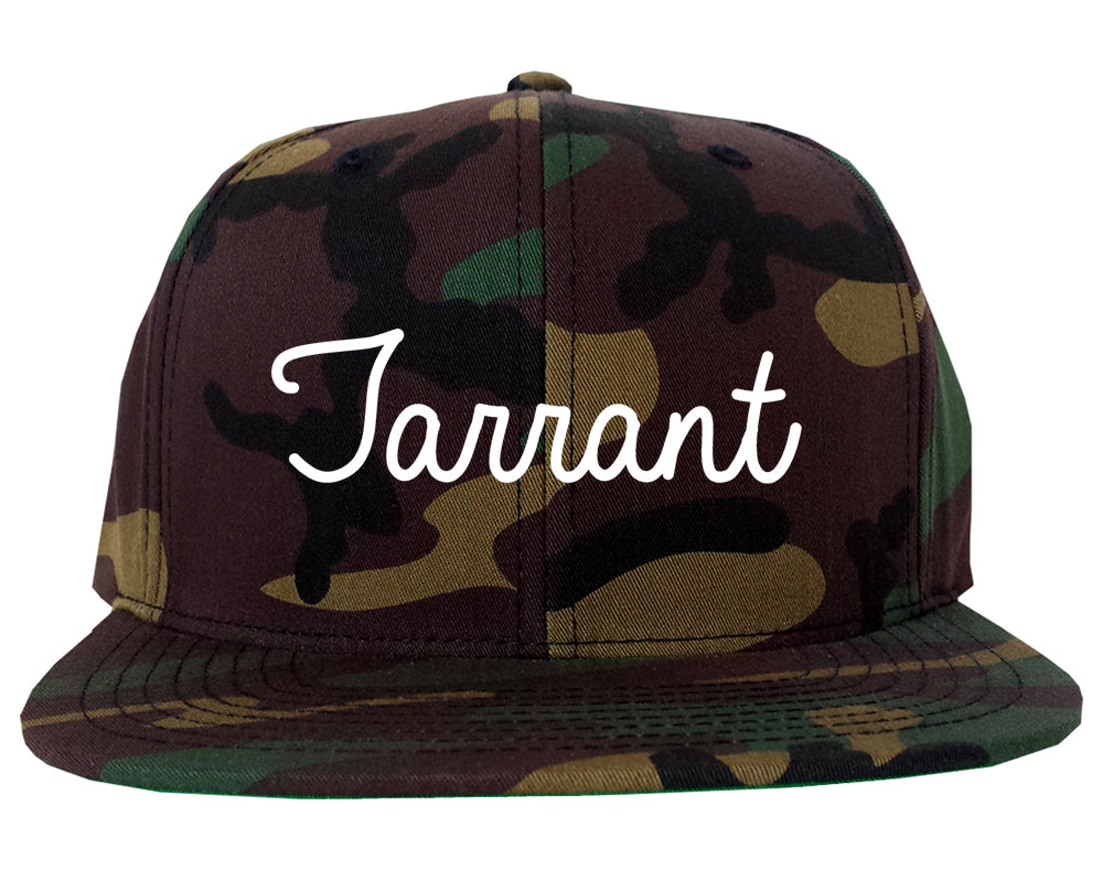 Tarrant Alabama AL Script Mens Snapback Hat Army Camo