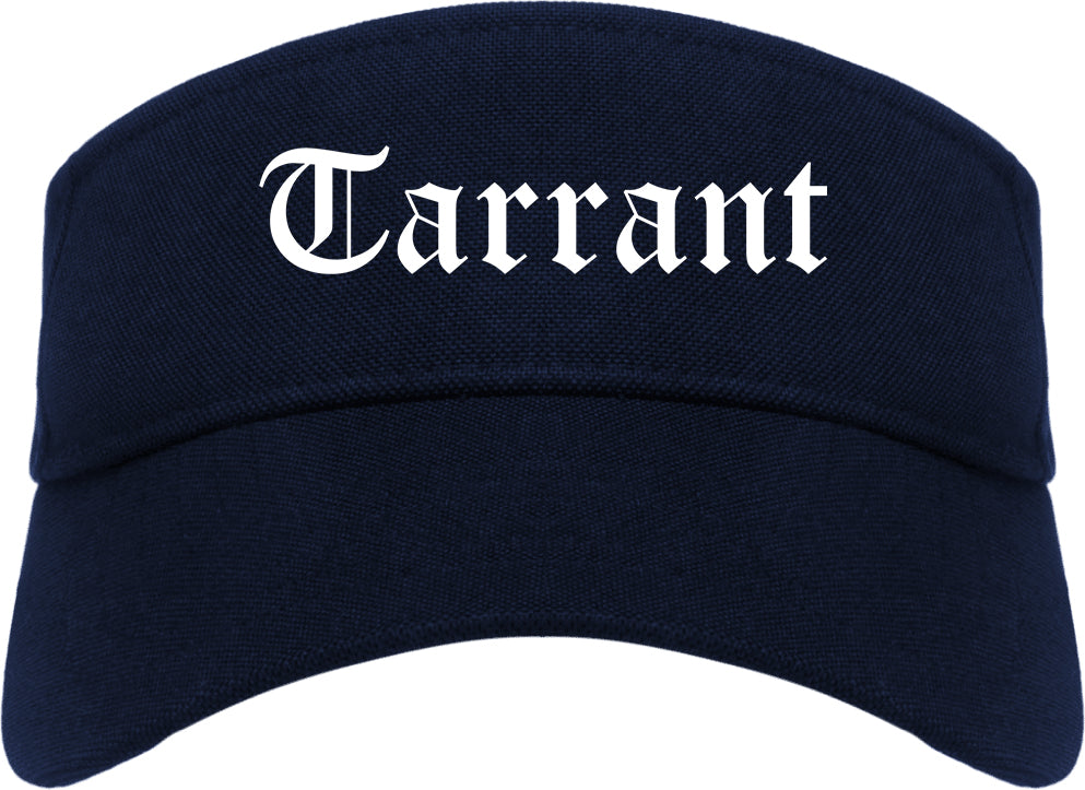 Tarrant Alabama AL Old English Mens Visor Cap Hat Navy Blue