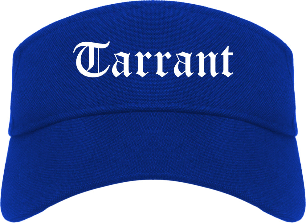 Tarrant Alabama AL Old English Mens Visor Cap Hat Royal Blue