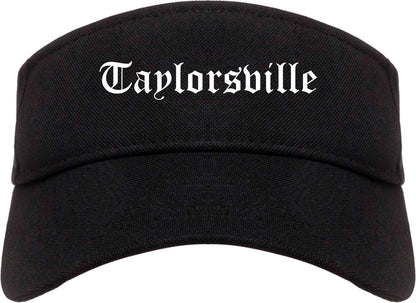 Taylorsville Utah UT Old English Mens Visor Cap Hat Black