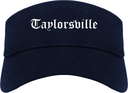 Taylorsville Utah UT Old English Mens Visor Cap Hat Navy Blue
