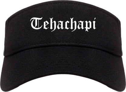 Tehachapi California CA Old English Mens Visor Cap Hat Black