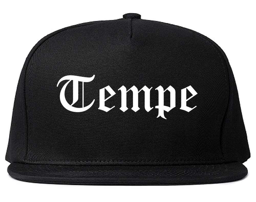 Tempe Arizona AZ Old English Mens Snapback Hat Black