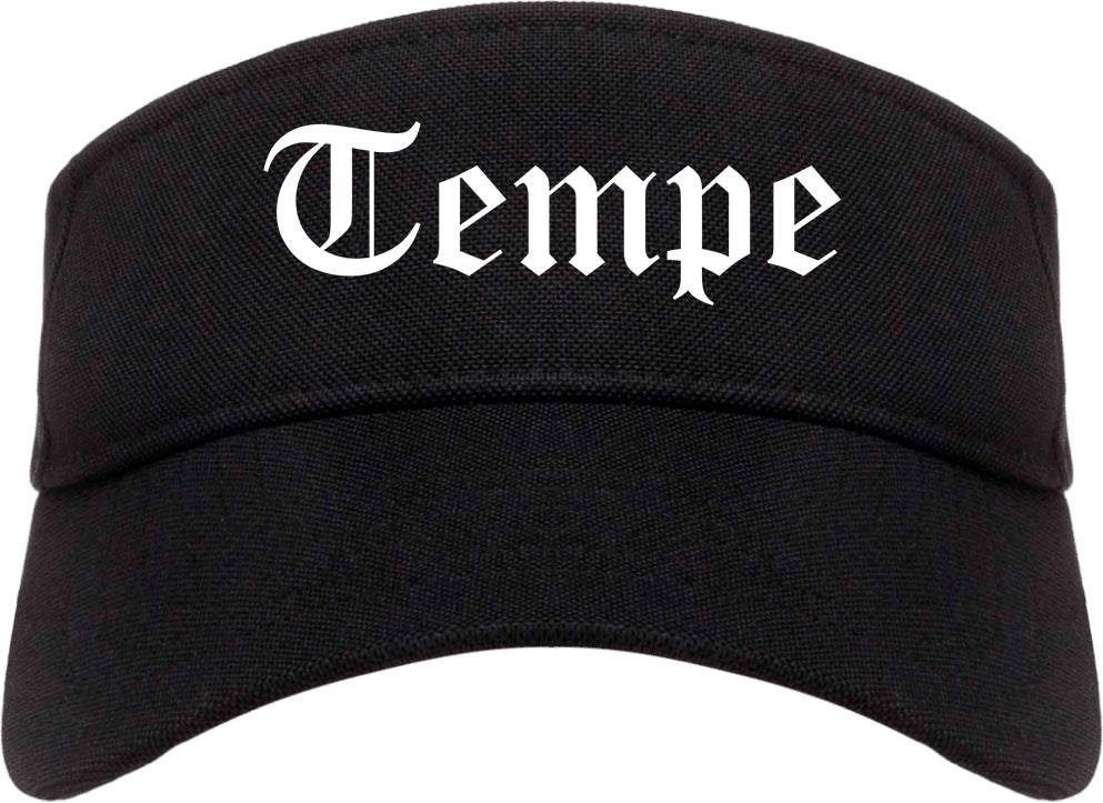 Tempe Arizona AZ Old English Mens Visor Cap Hat Black