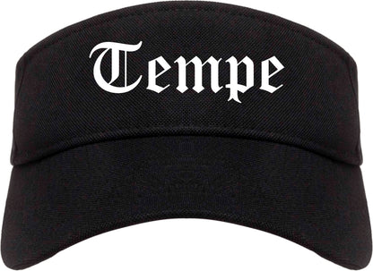 Tempe Arizona AZ Old English Mens Visor Cap Hat Black