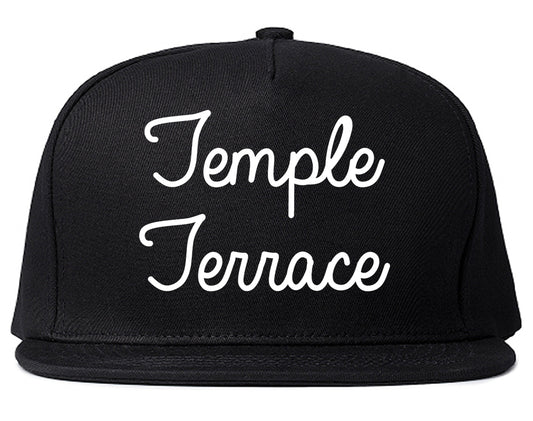 Temple Terrace Florida FL Script Mens Snapback Hat Black