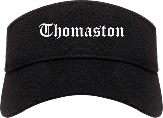 Thomaston Georgia GA Old English Mens Visor Cap Hat Black