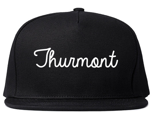 Thurmont Maryland MD Script Mens Snapback Hat Black