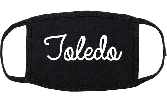 Toledo Ohio OH Script Cotton Face Mask Black