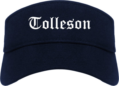 Tolleson Arizona AZ Old English Mens Visor Cap Hat Navy Blue