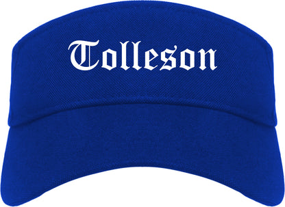 Tolleson Arizona AZ Old English Mens Visor Cap Hat Royal Blue