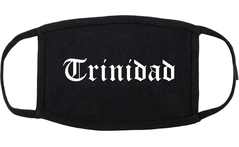 Trinidad Colorado CO Old English Cotton Face Mask Black