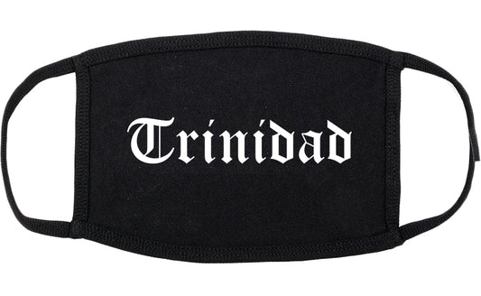 Trinidad Colorado CO Old English Cotton Face Mask Black
