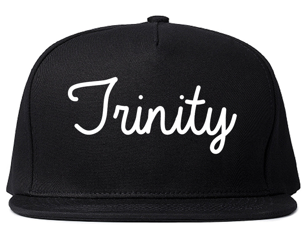 Trinity North Carolina NC Script Mens Snapback Hat Black