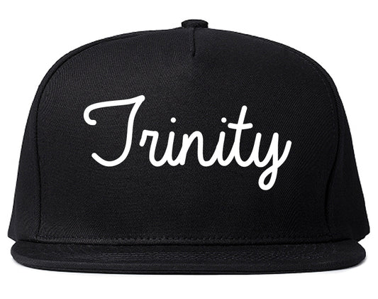 Trinity North Carolina NC Script Mens Snapback Hat Black