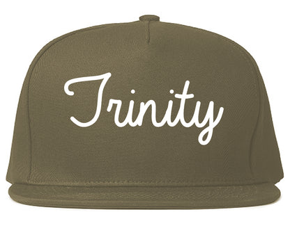 Trinity North Carolina NC Script Mens Snapback Hat Grey