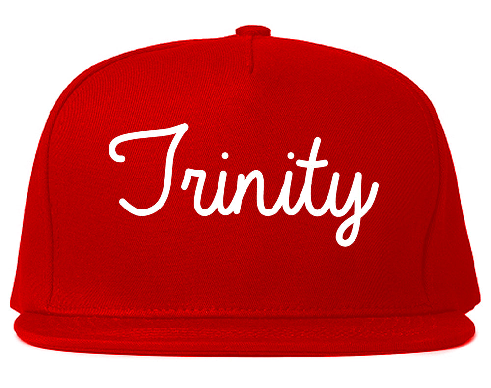 Trinity North Carolina NC Script Mens Snapback Hat Red