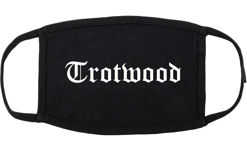 Trotwood Ohio OH Old English Cotton Face Mask Black