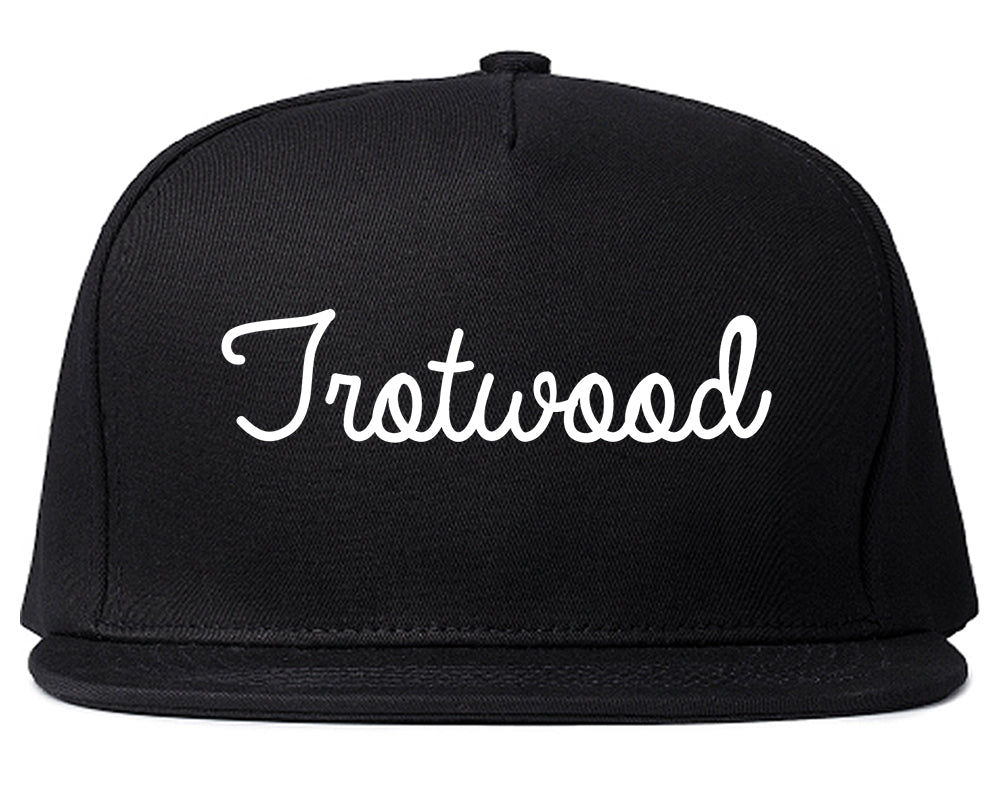 Trotwood Ohio OH Script Mens Snapback Hat Black