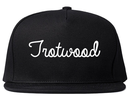 Trotwood Ohio OH Script Mens Snapback Hat Black