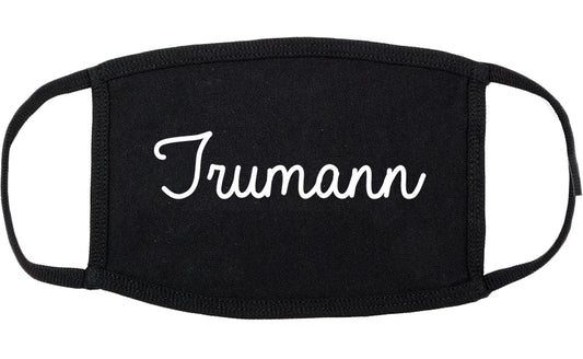 Trumann Arkansas AR Script Cotton Face Mask Black