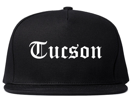 Tucson Arizona AZ Old English Mens Snapback Hat Black