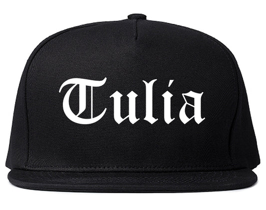 Tulia Texas TX Old English Mens Snapback Hat Black