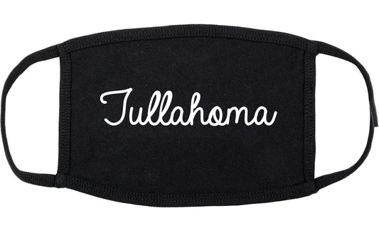 Tullahoma Tennessee TN Script Cotton Face Mask Black