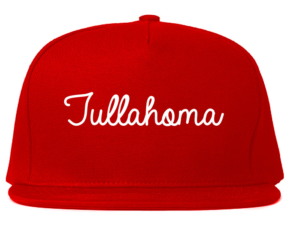 Tullahoma Tennessee TN Script Mens Snapback Hat Red