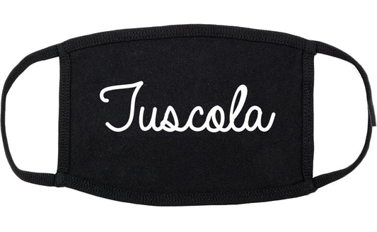 Tuscola Illinois IL Script Cotton Face Mask Black