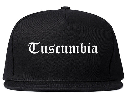 Tuscumbia Alabama AL Old English Mens Snapback Hat Black