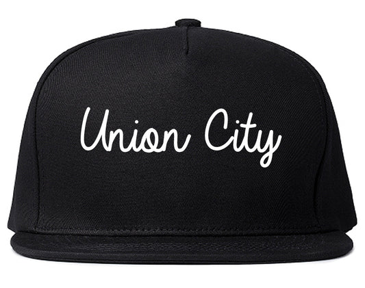 Union City California CA Script Mens Snapback Hat Black