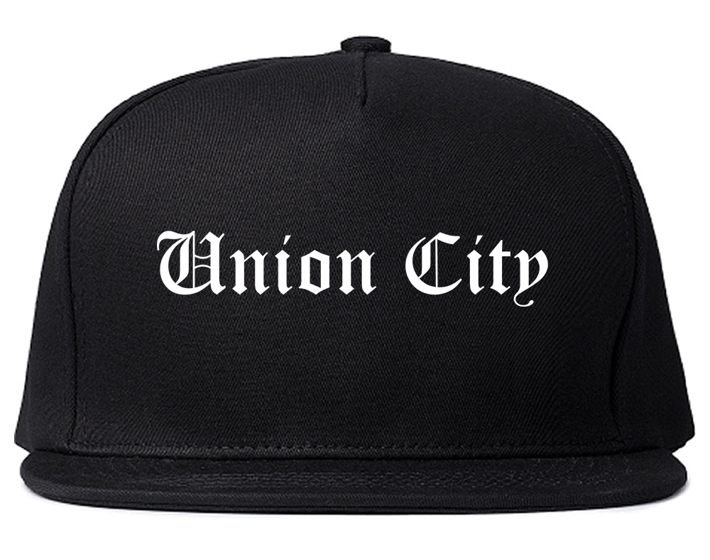 Union City Georgia GA Old English Mens Snapback Hat Black