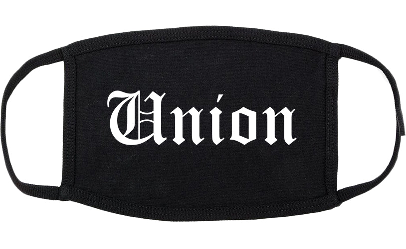 Union Missouri MO Old English Cotton Face Mask Black
