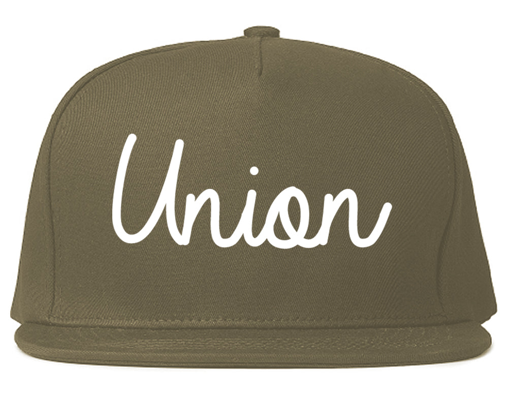 Union South Carolina SC Script Mens Snapback Hat Grey