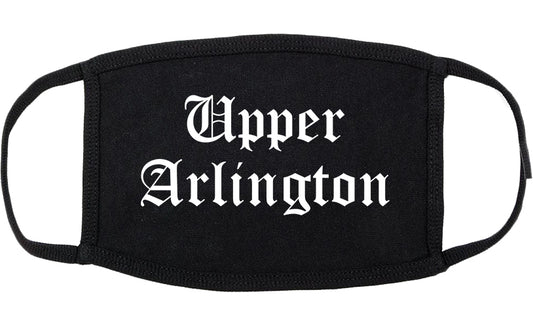 Upper Arlington Ohio OH Old English Cotton Face Mask Black