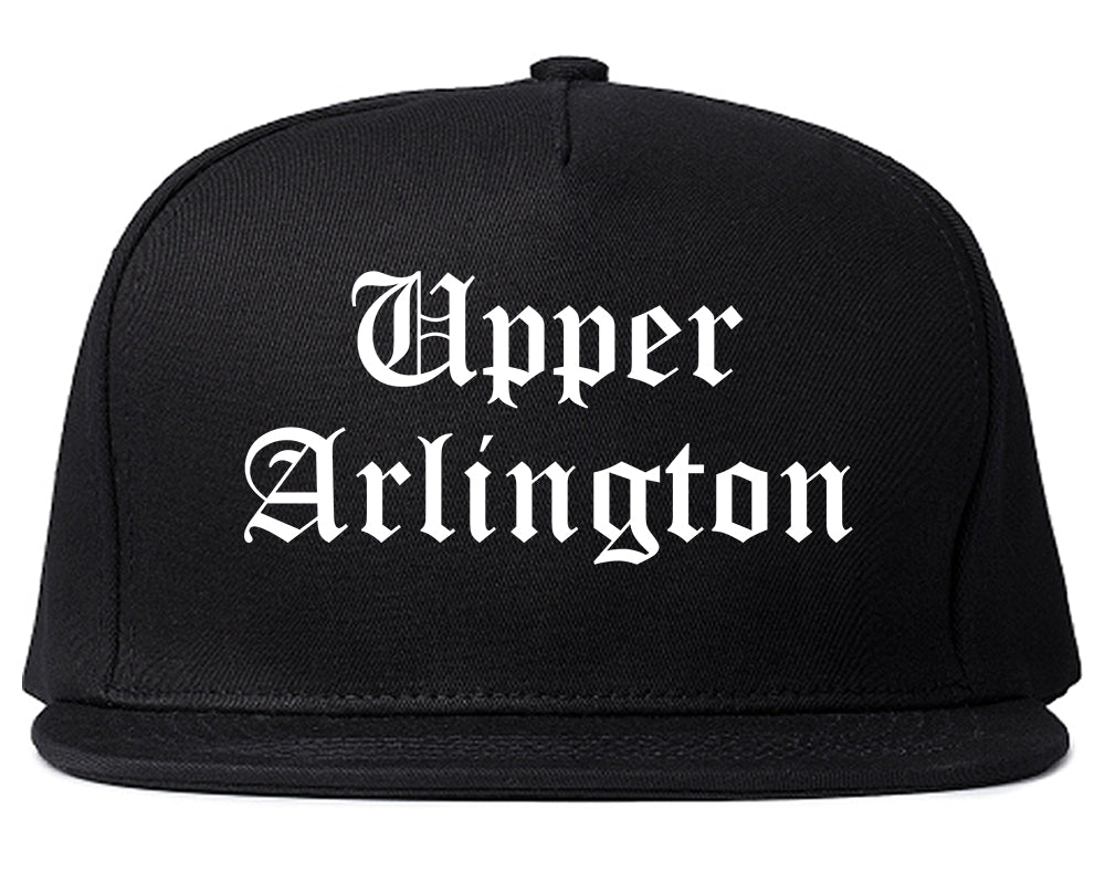 Upper Arlington Ohio OH Old English Mens Snapback Hat Black