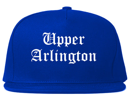 Upper Arlington Ohio OH Old English Mens Snapback Hat Royal Blue