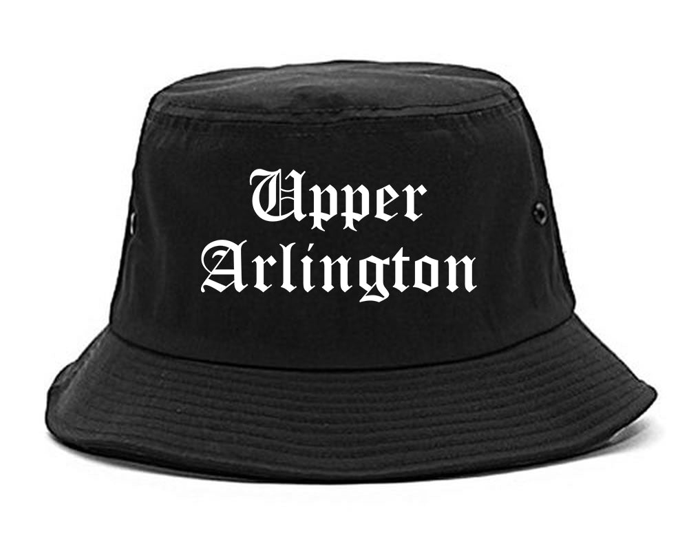 Upper Arlington Ohio OH Old English Mens Bucket Hat Black