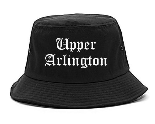 Upper Arlington Ohio OH Old English Mens Bucket Hat Black